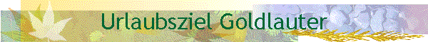 Urlaubsziel Goldlauter